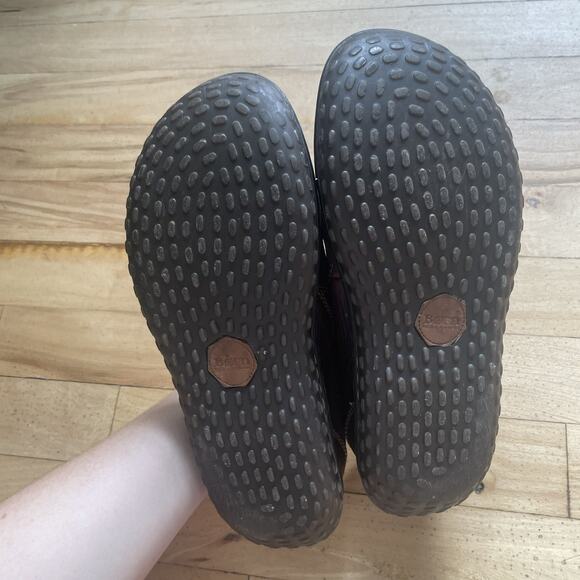 Born Shoes Womens 8.5 M Slip On Clogs Burgundy Brown Leather Comfort‎ Low Top - Picture 9 of 13